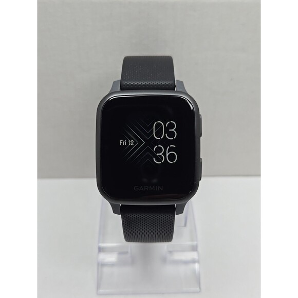 Garmin Venu SQ GPS Smartwatch 37mm Shadow Gray Silicone Band Pulse Ox 5 ATM Swim - Picture 1 of 10